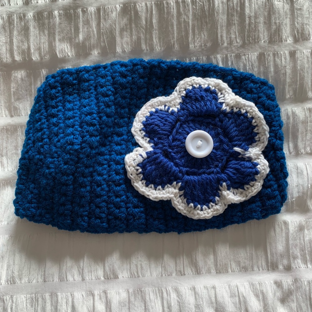 Unique hand knitted headbands.
